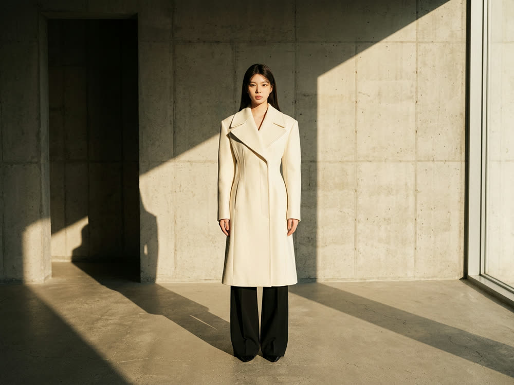 A lookbook shot on the same model.: campaign
